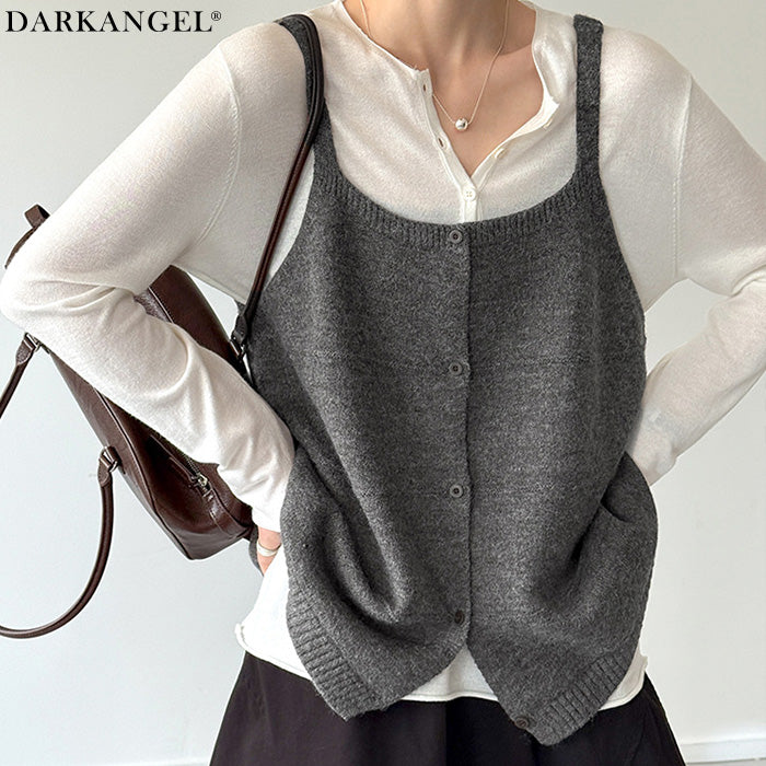 着回し自在 ニットベスト