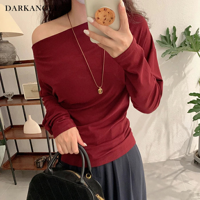 ワンショルサイドタックカットソー