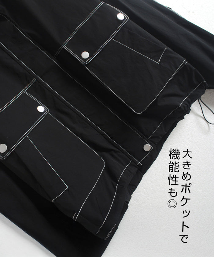 スタンドカラーショートブルゾン