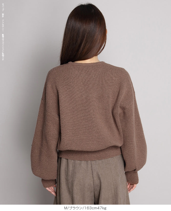 04color 02size キーネックカーディガン