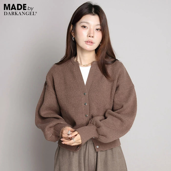 04color 02size キーネックカーディガン