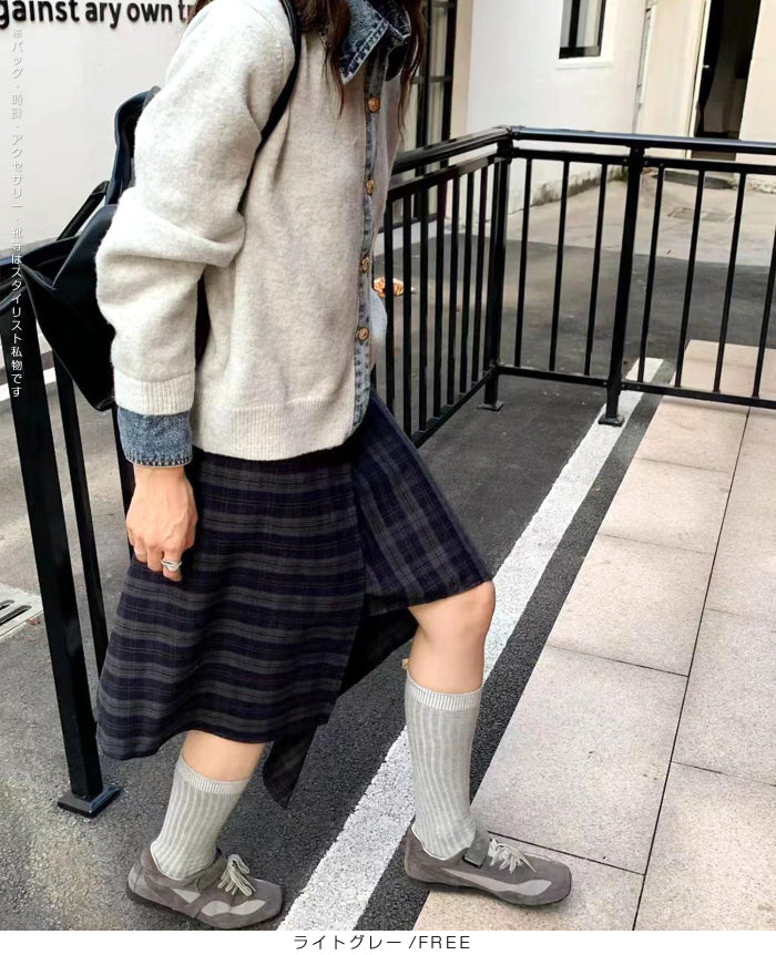 フェイクレイヤードカーディガン