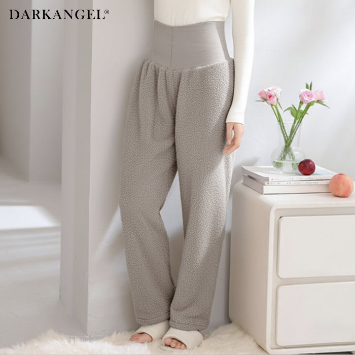 腹巻付きモールニットルームパンツ