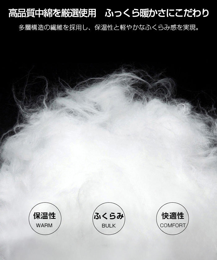 レディース クルーネック中綿インナージャケット 冬新作 スリムフィット インナーダウン Vネック 無地 薄手で暖かい ショート丈 小さめコットンジャケット 【防寒对策軽量ジャケット】