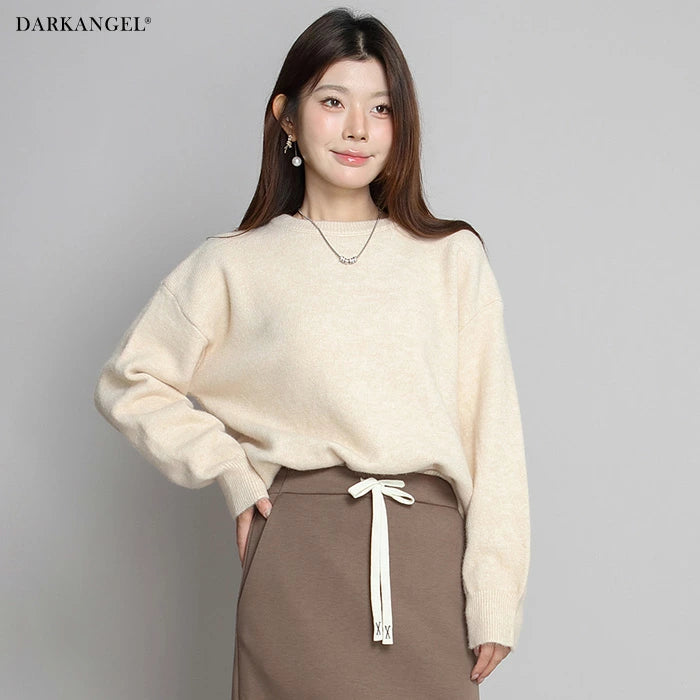 05color 長袖ゆったりニットトップス