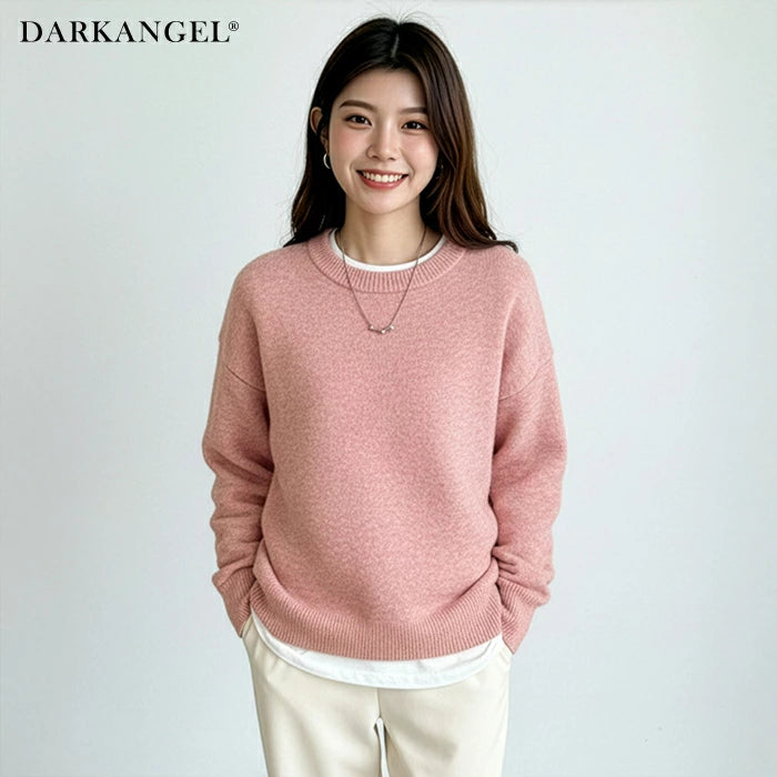 05color 長袖ゆったりニットトップス