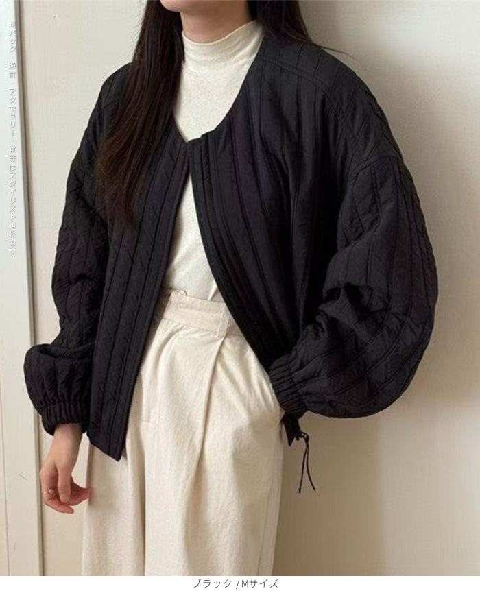 ゆったり*中綿 大人のショートジャケット