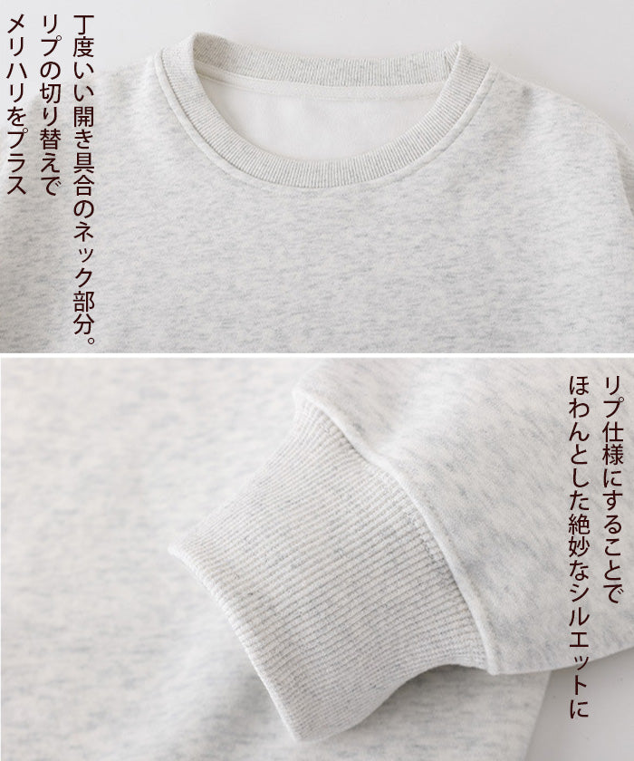 08color 裏起毛スウェットプルオーバー