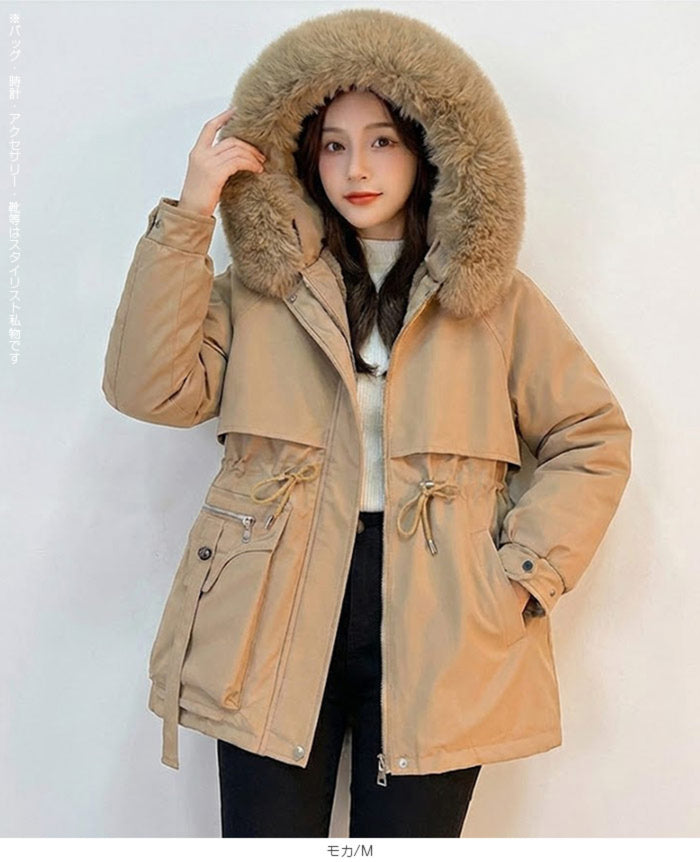 ボアライナー付きショート丈コート