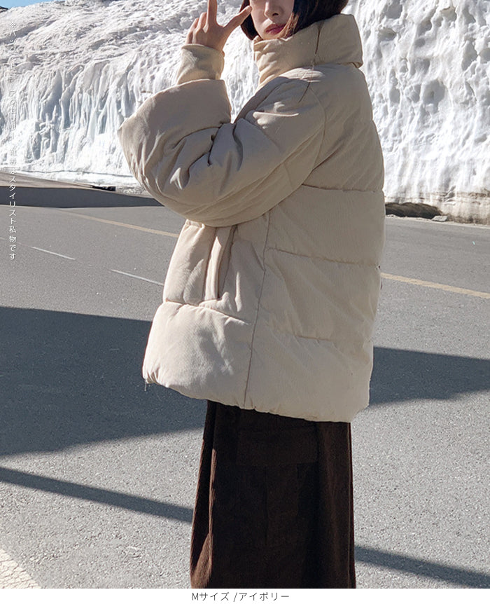 コーデュロイ中綿ジャケット