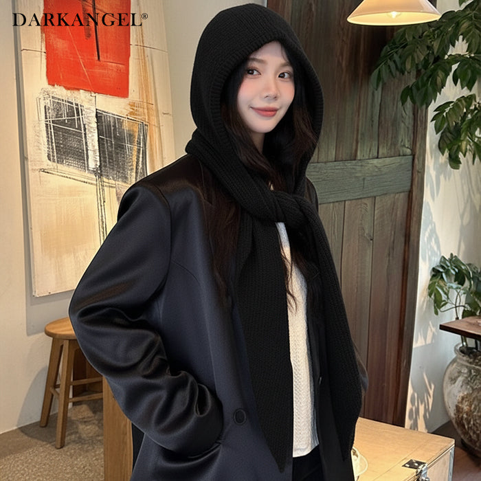 ストールリブニットフーディー