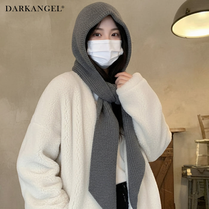 ストールリブニットフーディー