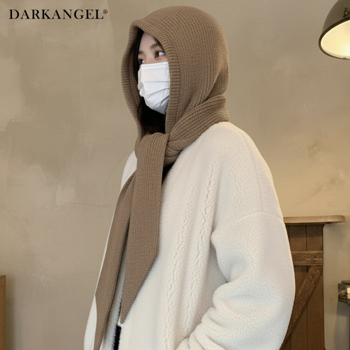 ストールリブニットフーディー