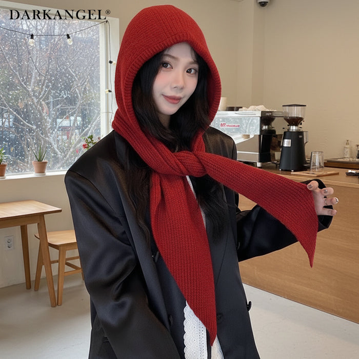 ストールリブニットフーディー