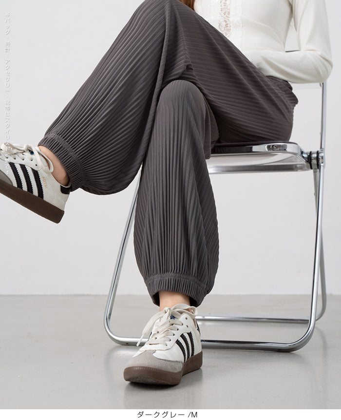 02size | プリーツジョガーパンツ