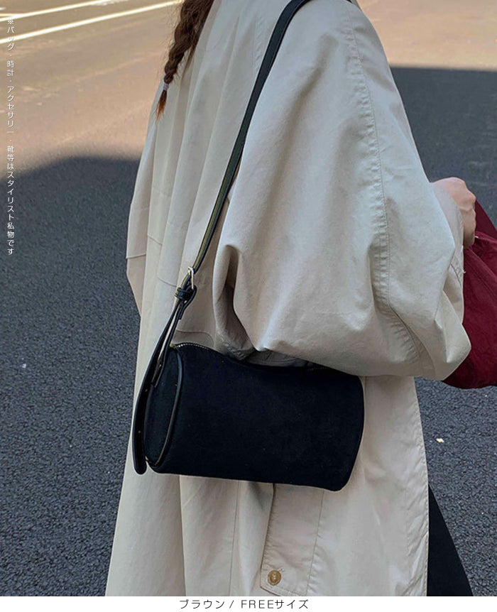 2wayスウェードドラムバッグ