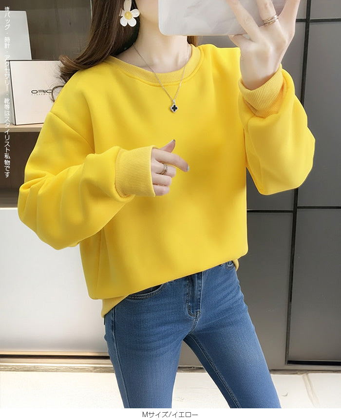 裏起毛天竺ジャージートレーナー