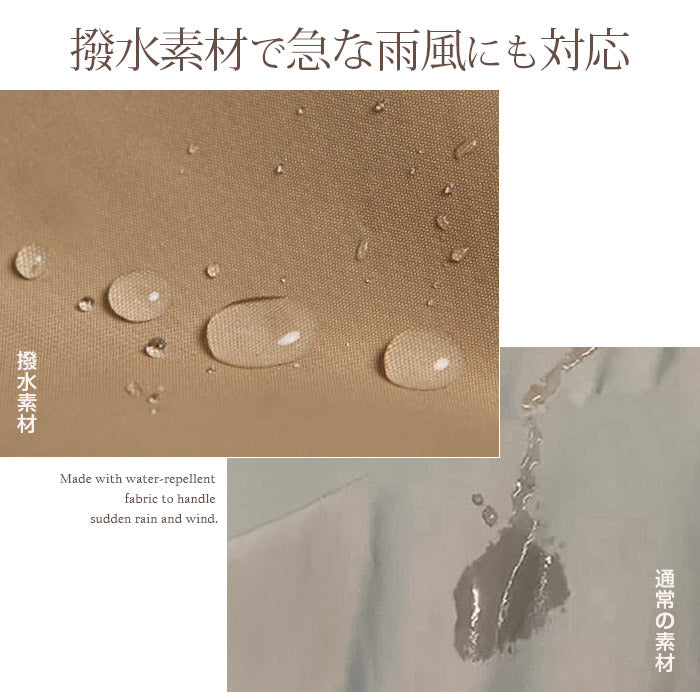 撥水スタンドカラーロング丈コート