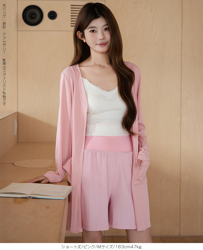 大人の上品さら涼腹巻付きステテコパンツ