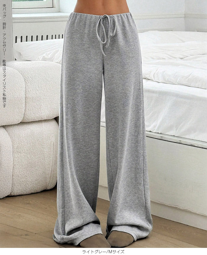 ウエストゴムストレートパンツ