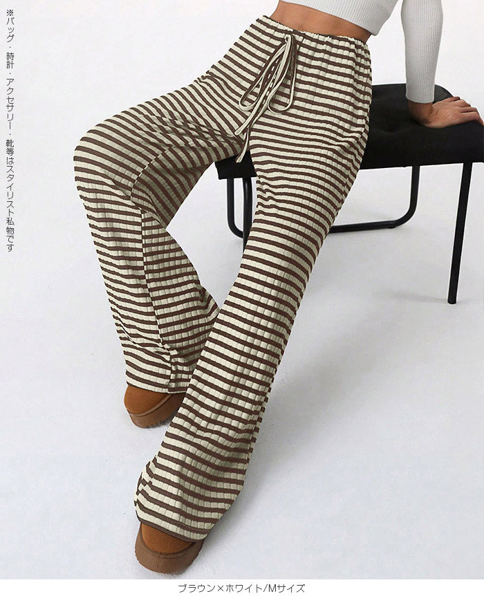 ウエストゴムストレートパンツ