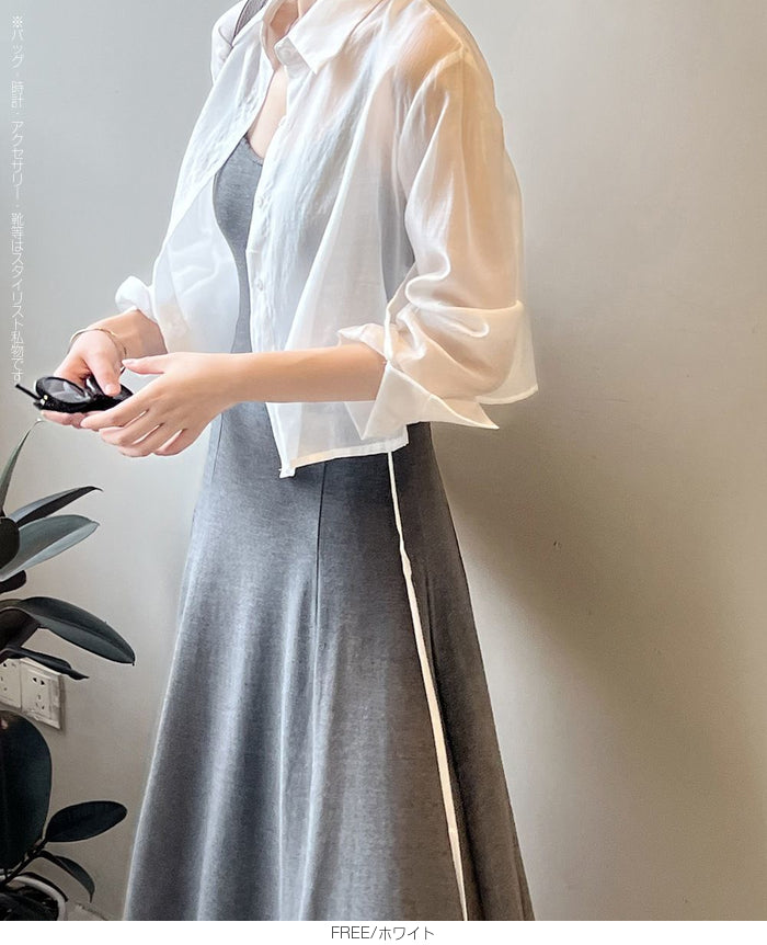 シアーショートシャツ