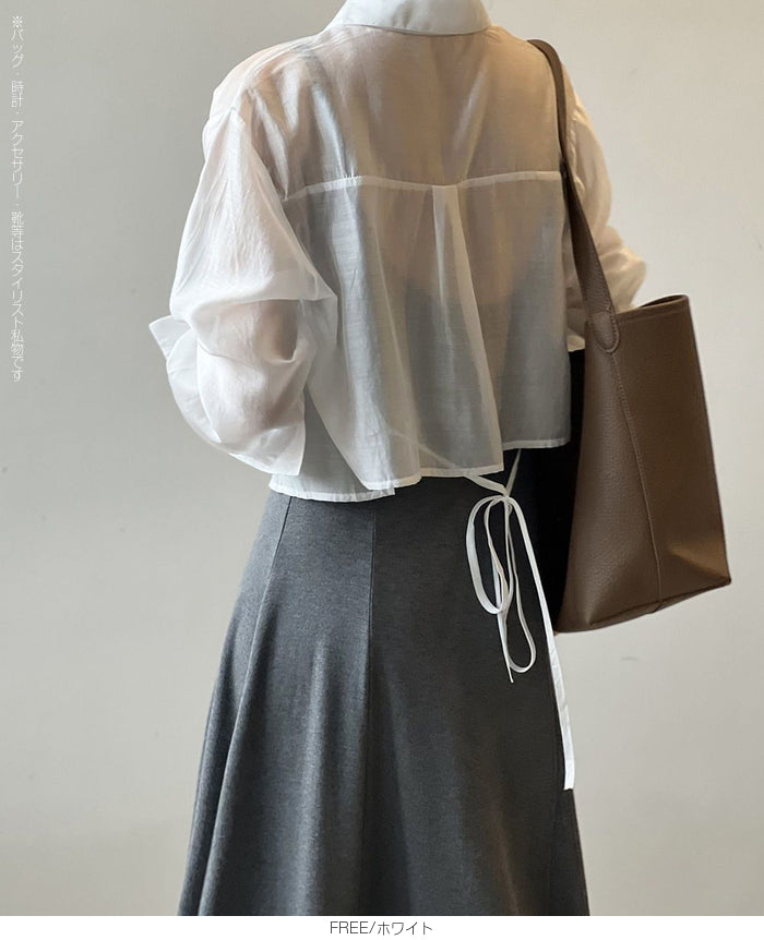 シアーショートシャツ