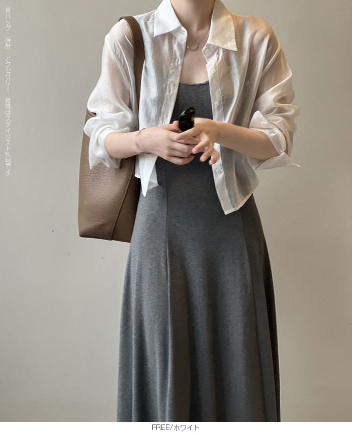 シアーショートシャツ