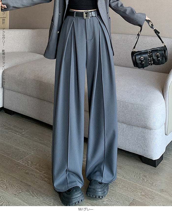 ツイルタックワイドパンツ