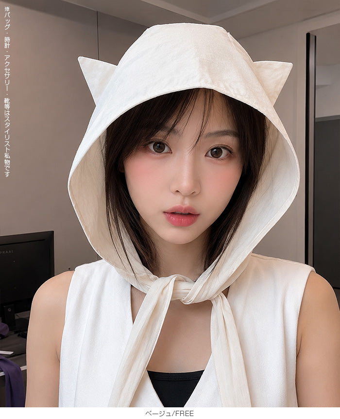 小悪魔ねこ耳UVハット