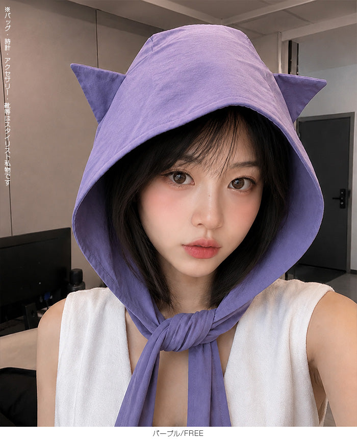 小悪魔ねこ耳UVハット