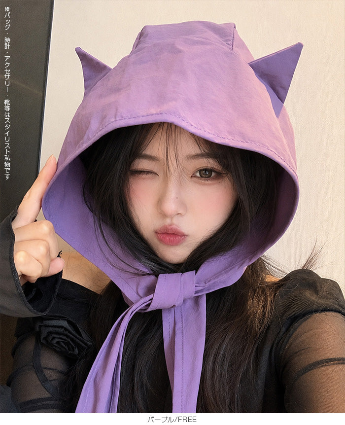 小悪魔ねこ耳UVハット