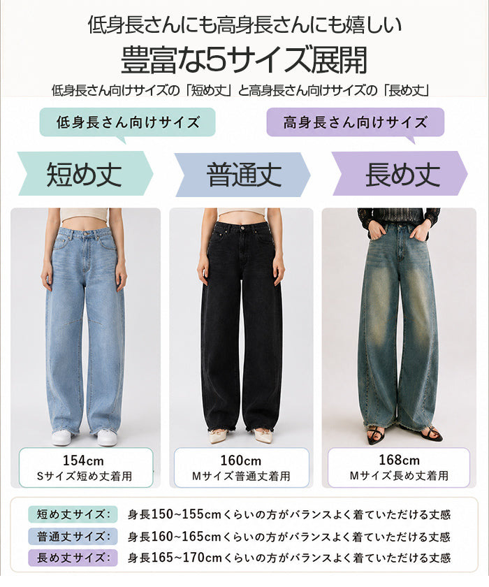 360°美脚、全骨格対応カーブデニム