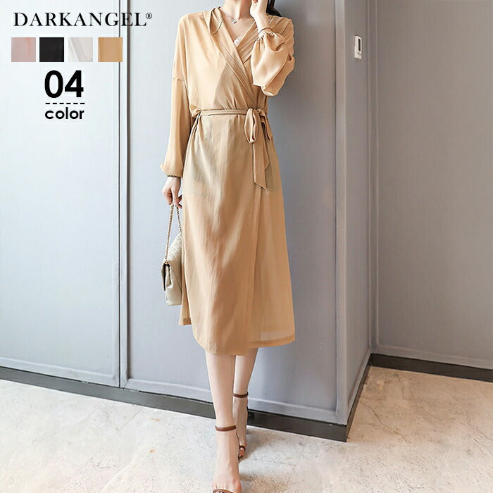 シアーロングカーディガン