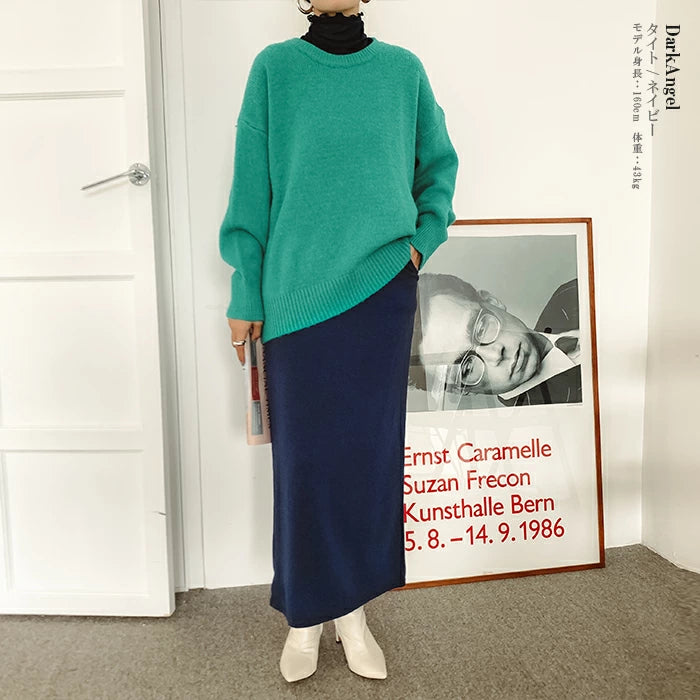 選べる2タイプ元祖裏起毛マキシスカート