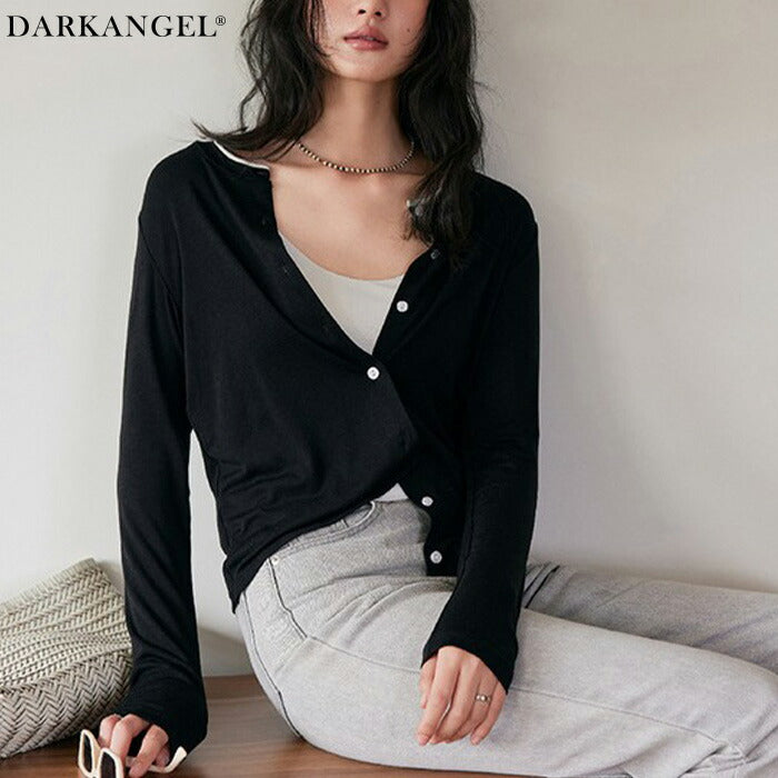 配色ベーシックカーディガン