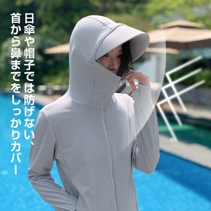 完全防備UVカットパーカー