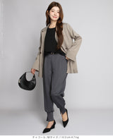 裾スリットジョガーパンツ