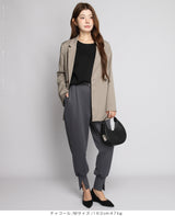 裾スリットジョガーパンツ