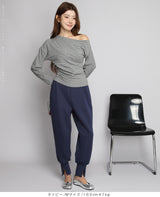 裾スリットジョガーパンツ