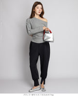 裾スリットジョガーパンツ