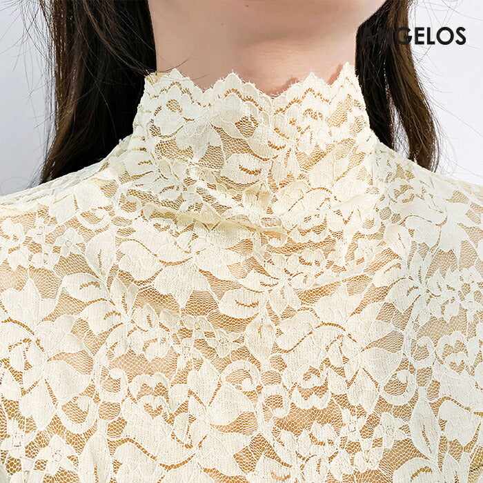 花柄ストレッチ長袖Ｔシャツ