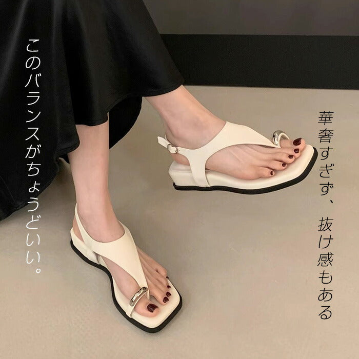 メタルハートビーチサンダル