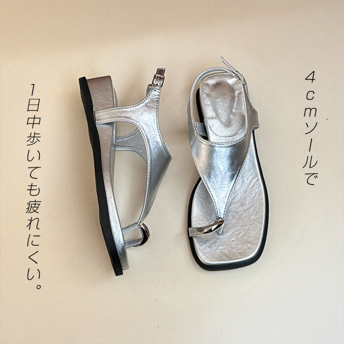 メタルハートビーチサンダル