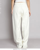元祖裏起毛ピンタック入りワイドパンツ