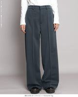 元祖裏起毛ピンタック入りワイドパンツ
