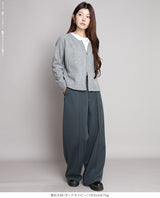 元祖裏起毛ピンタック入りワイドパンツ