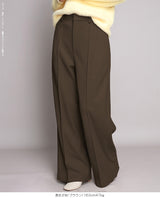 元祖裏起毛ピンタック入りワイドパンツ