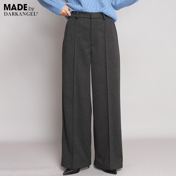 元祖裏起毛ピンタック入りワイドパンツ