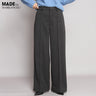 元祖裏起毛ピンタック入りワイドパンツ